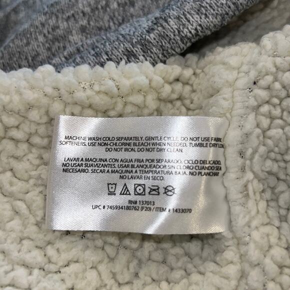 Orvis Men's Sherpa-Lined 1/4-Zip Pullover Sweater Heather Gray Size M - Picture 8 of 11